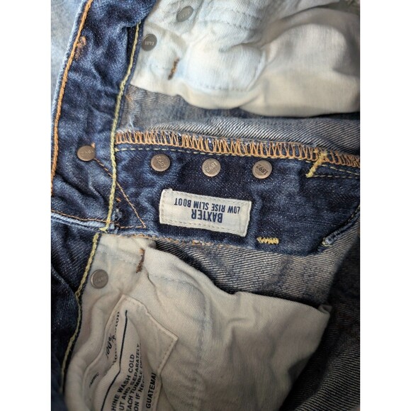 Abercrombie & Fitch Kids Baxter Jeans Sz 12 Slim Low Rise Boot boys - Picture 6 of 9